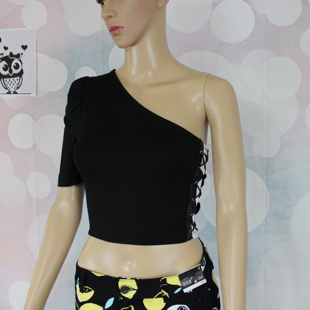 Bebe Clair Puff Sleeve Top
